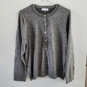 Calvin Klein NWOT Sz XL Grey Button Up Cardigan/Long Sleeve Sweater